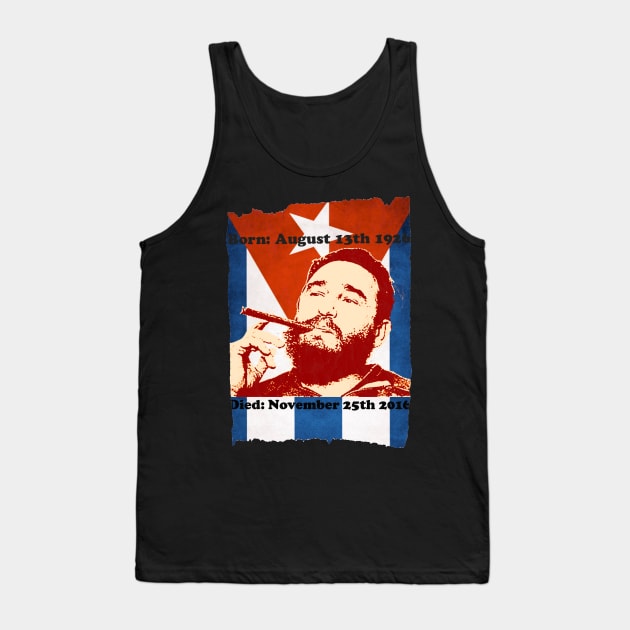 Fidel Castro: Life and Death Tank Top by ShrodingerCats